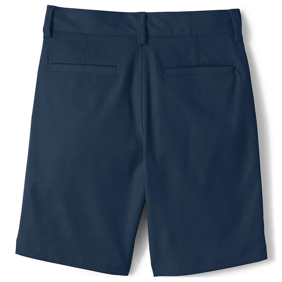 LandsEnd Boys Active Chino Uniform Shorts Bundle Navy Blue Sixe 14 (qty 2) - Picture 2 of 3